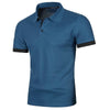 Lightweight Lapel Tshirts for Men | Denim Blue