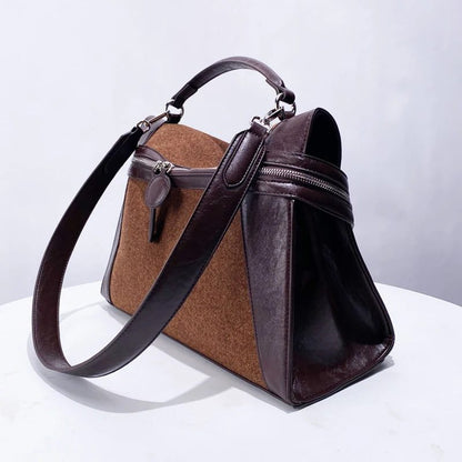 Luxury Faux Suede Tote Bags for Women