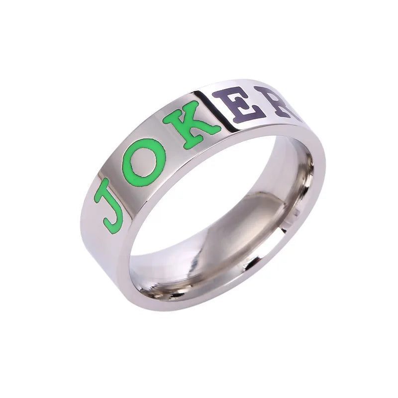 Colorful Stainless Steel Couple Rings Jewelry