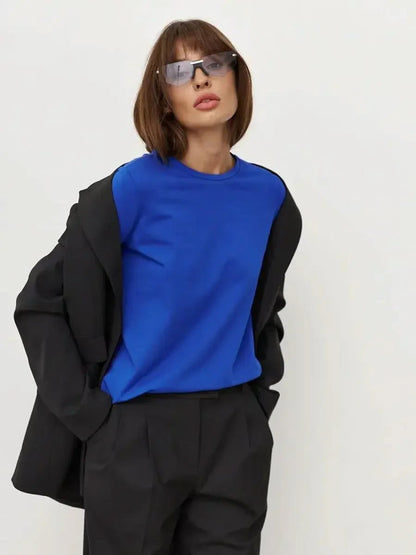 Trendy Long Sleeve Cotton T-Shirts for Women