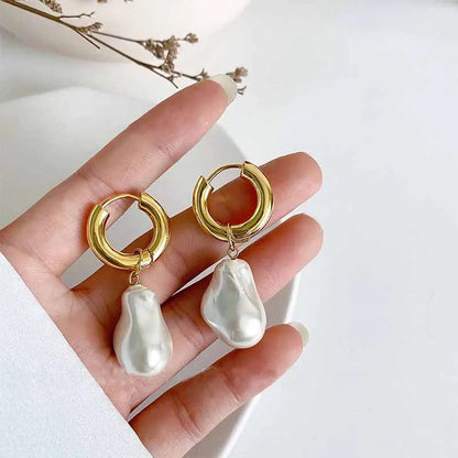 Elegant Imitation Pearl Dangle Earrings for Weddings