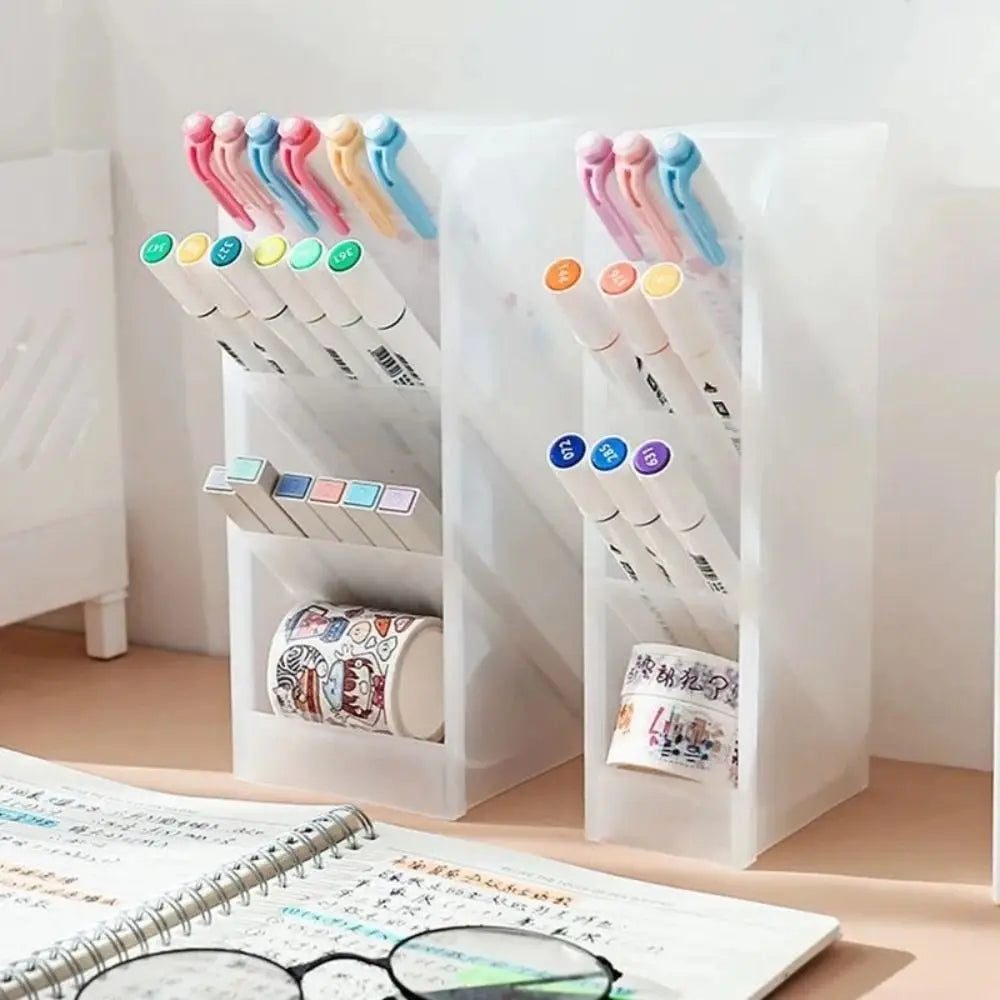 Colorful Desktop Organizer for Pens and Brushes