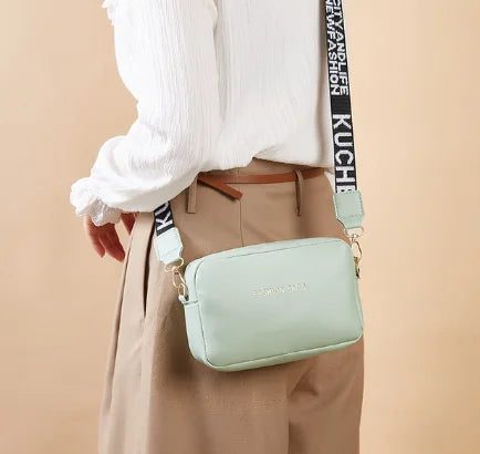Stylish Women's Crossbody Handbag with Wide Strap