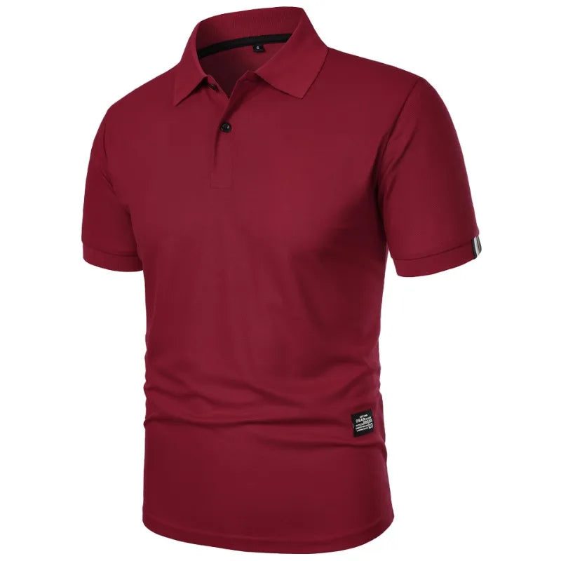 Lightweight Short Sleeve Polo Shirt for Men