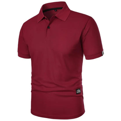 Lightweight Short Sleeve Polo Shirt for Men