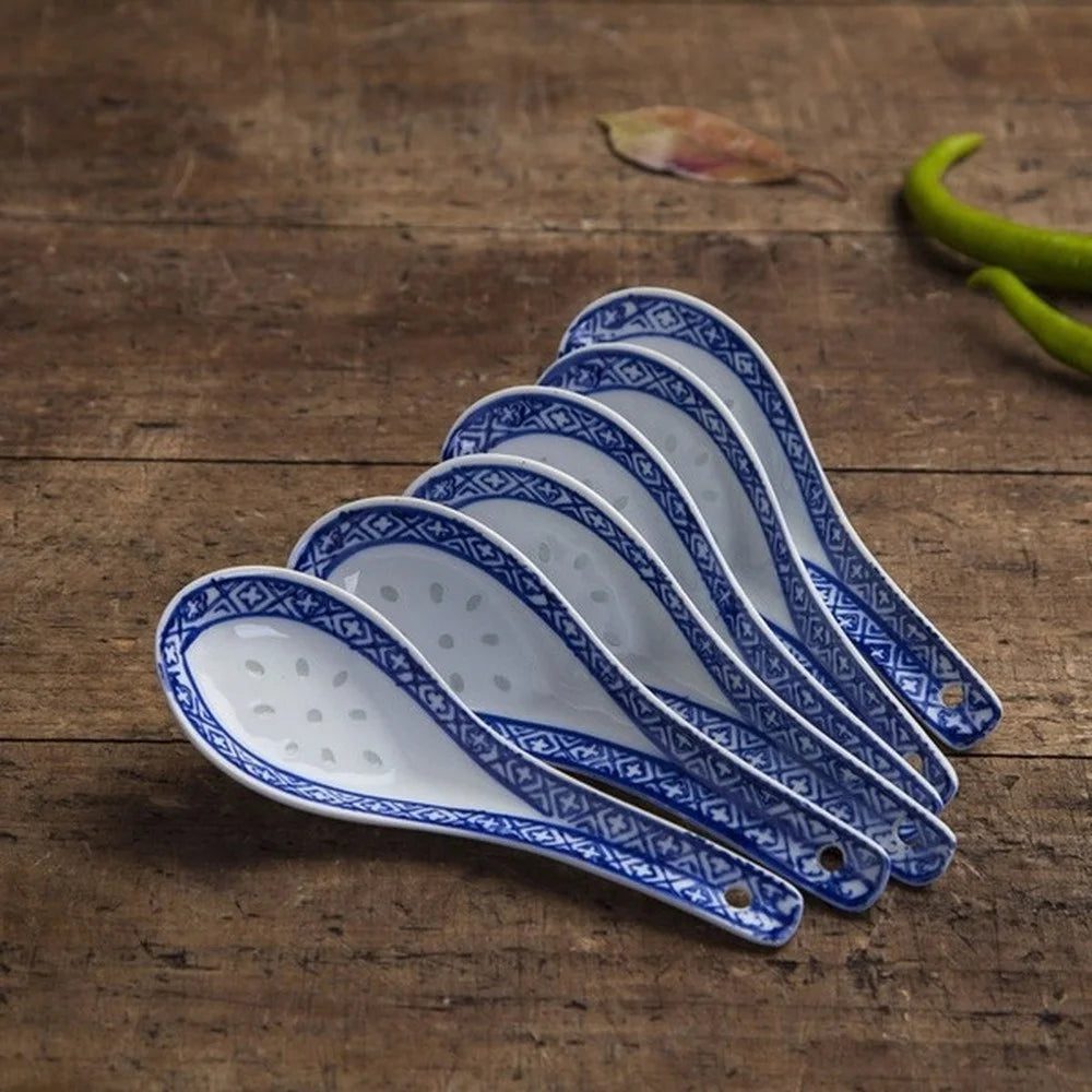 5 Ceramic Soup Spoons for Dining Elegance