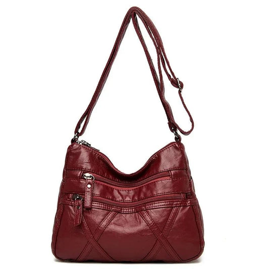 Luxury Vintage Soft Leather Crossbody Handbag