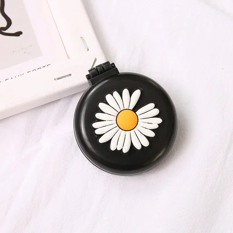 Compact Travel Hair Brush with Mirror