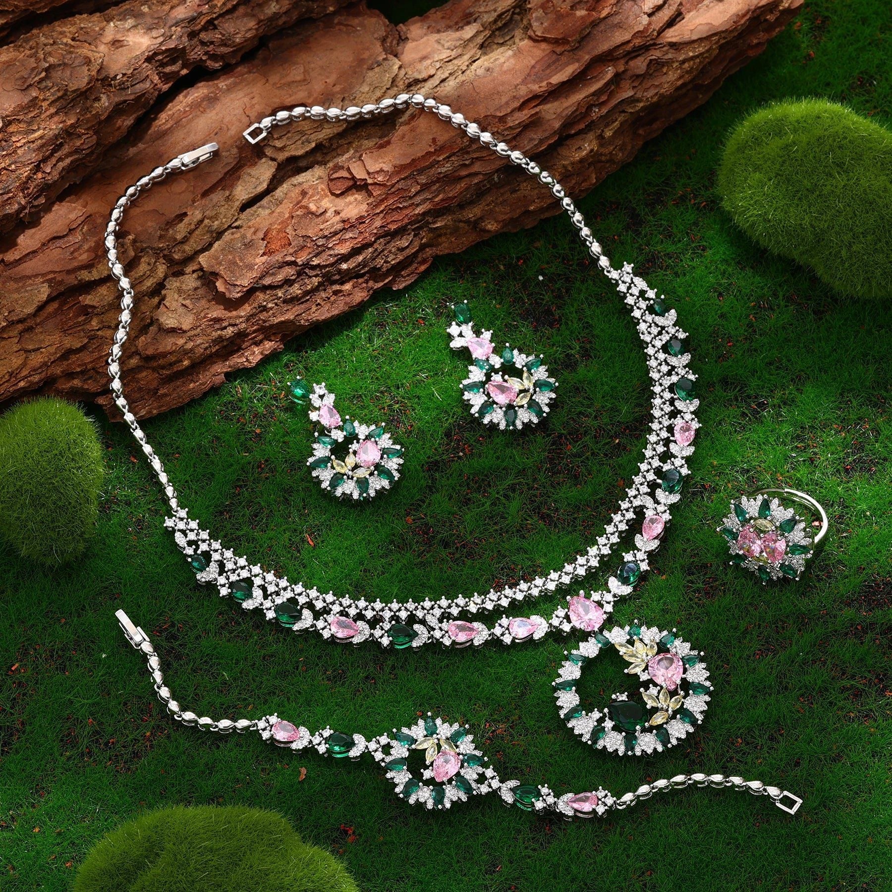 2023 Bridal Wedding Jewelry Set - 4 Pieces