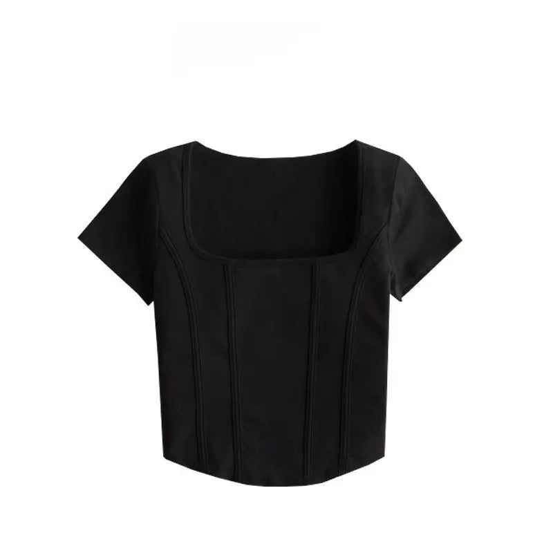 Trendy Cropped Floral Cotton T-Shirts for Women