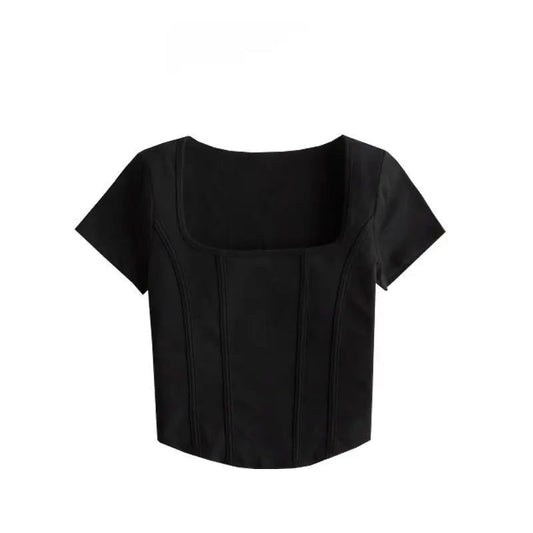 Trendy Cropped Floral Cotton T-Shirts for Women