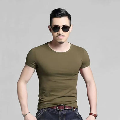2024 Men's V-Neck Modal Short Sleeve T-Shirt