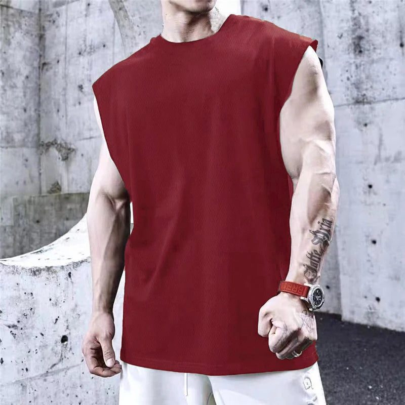 Men's Mesh Tank Top for Summer Fitness