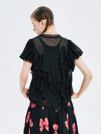 2024 Summer Women's Breathable Lace T-Shirt