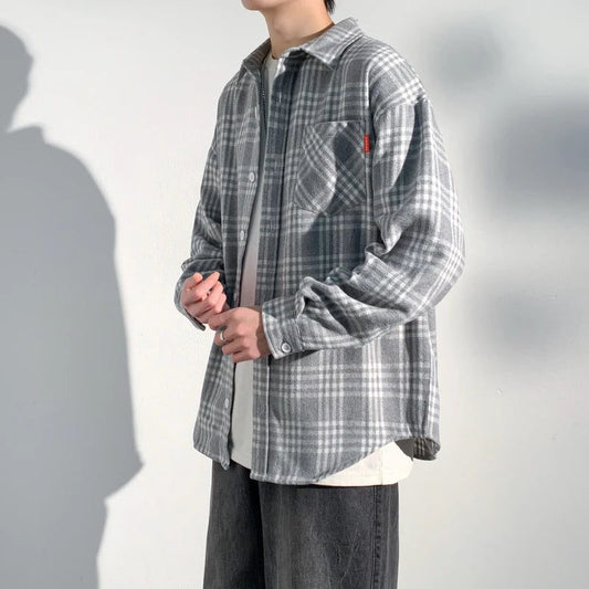 Plus Size Flannel Shirt for Men