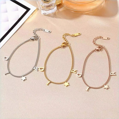 Vintage Star Pendant Bracelet for Women