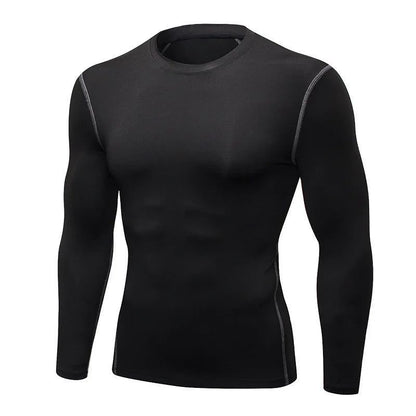 Men's Thermal Long-Sleeve Fitness T-Shirt - Fast Dry