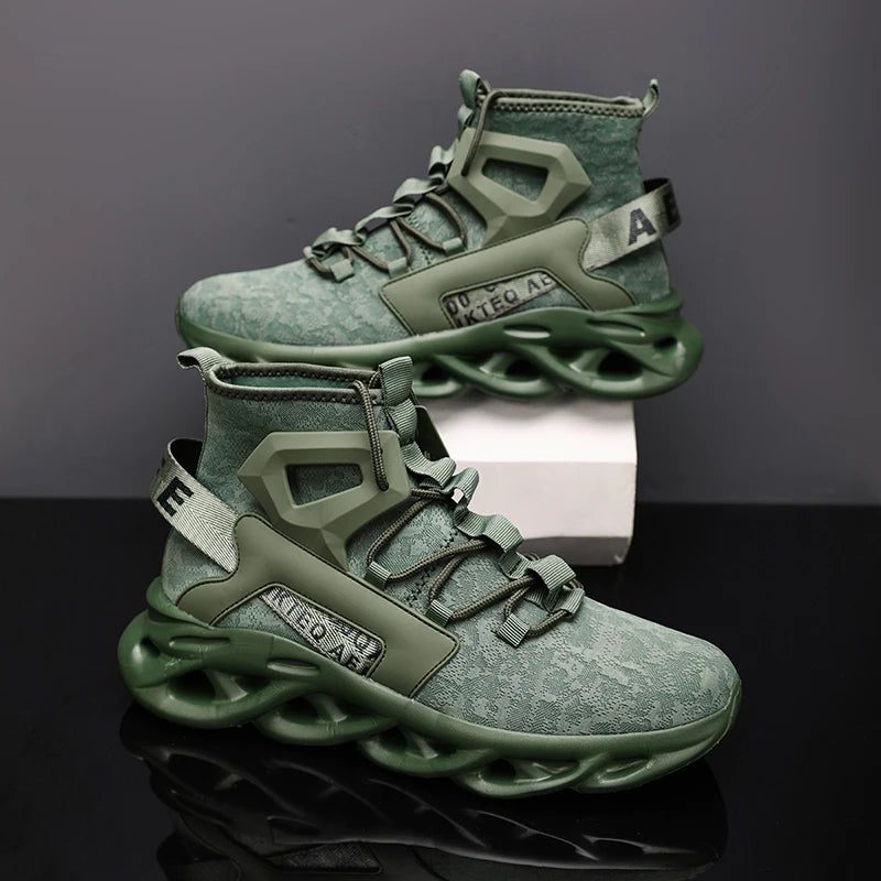 Men's Lightweight Breathable High Top Sports Shoes