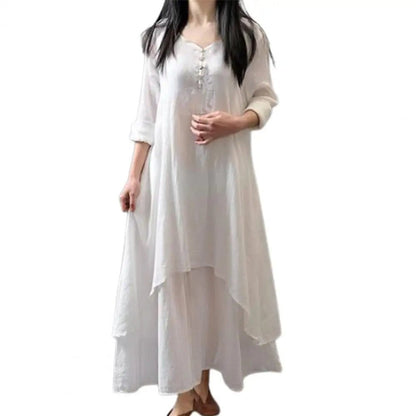 2024 Women's Cotton Linen Dresses for Style