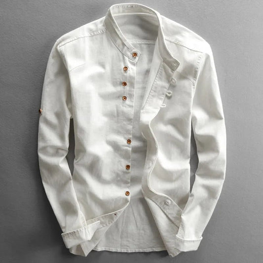 Men's Linen Cotton Shirt - Harajuku Style