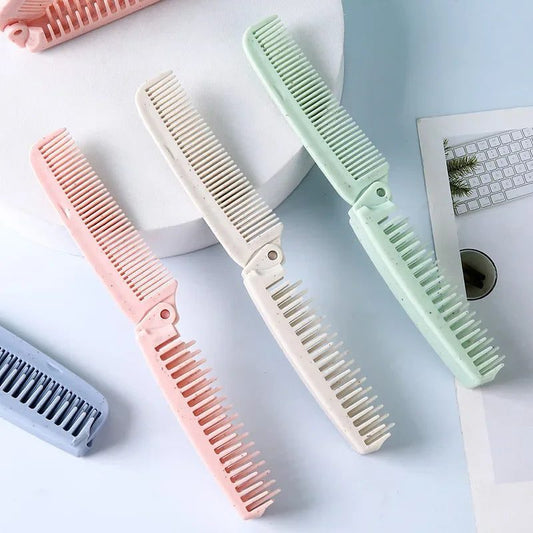 Portable Folding Travel Hair Brush - Anti-static