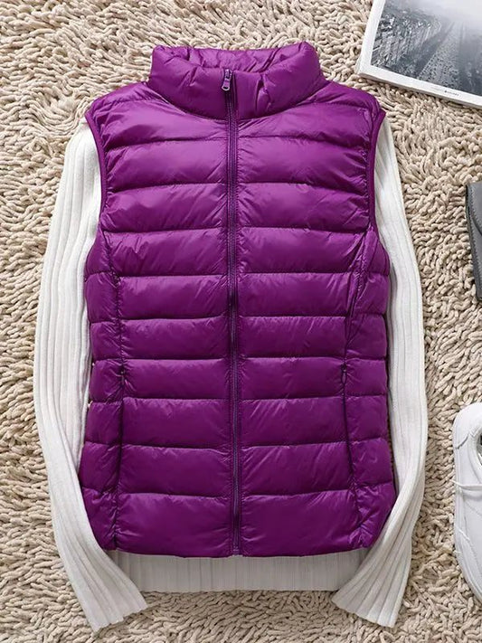 Women Lightweight Duck Down Puffer Vest