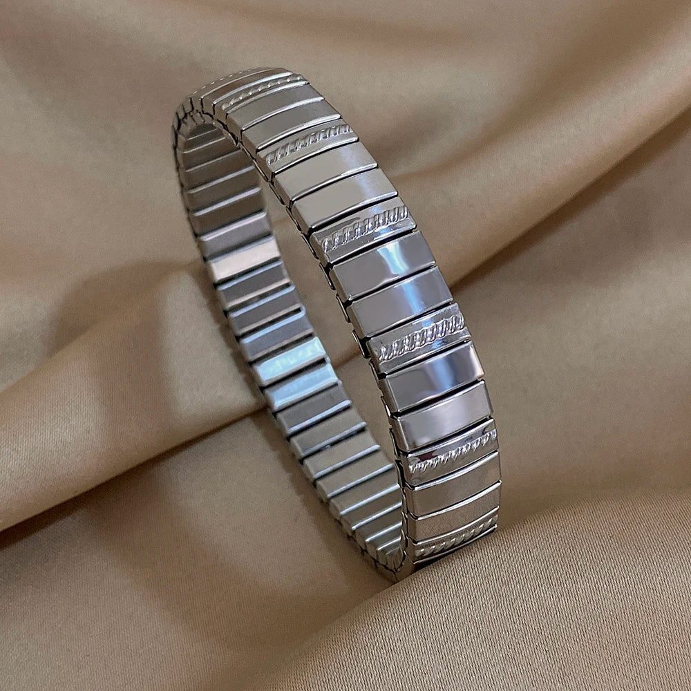 Vintage Waterproof Stainless Steel Heart Bangles