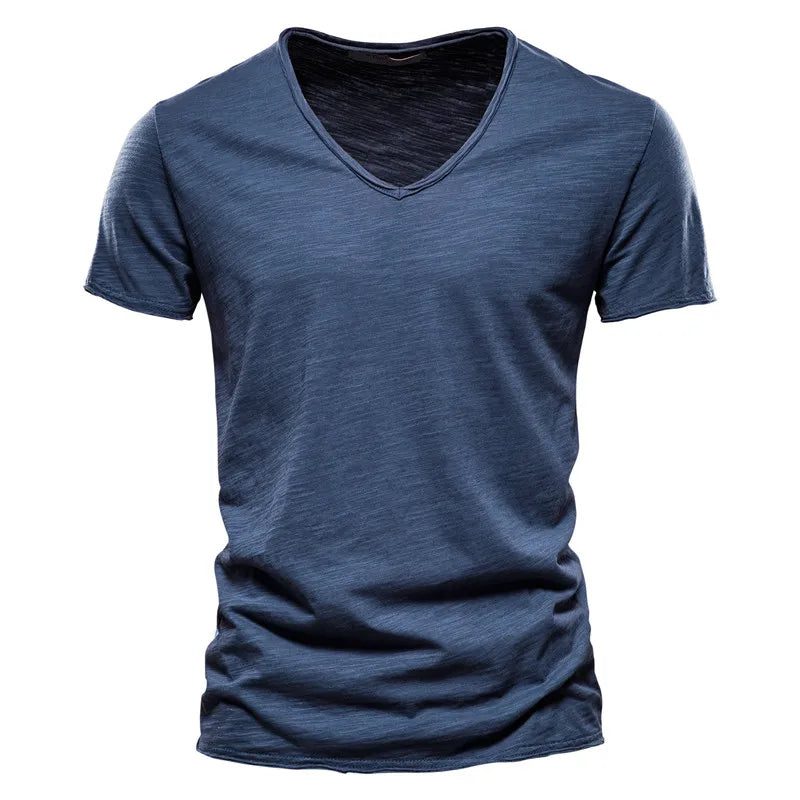 Men's Cotton V-Neck T-Shirt for Fitness