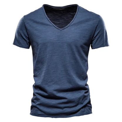 Men's Cotton V-Neck T-Shirt for Fitness