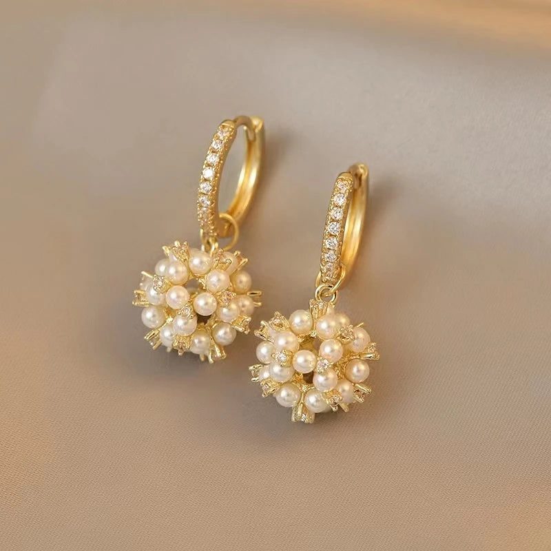 Luxury Pearl Bead Earrings for Women