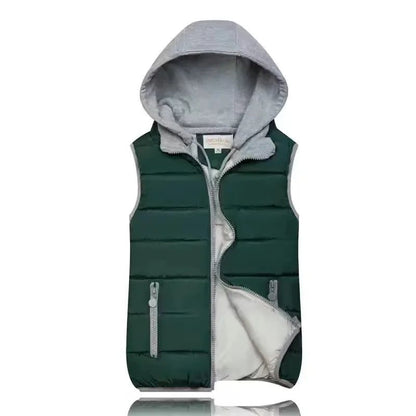 Korean Women Puffer Vest Warm Oversized