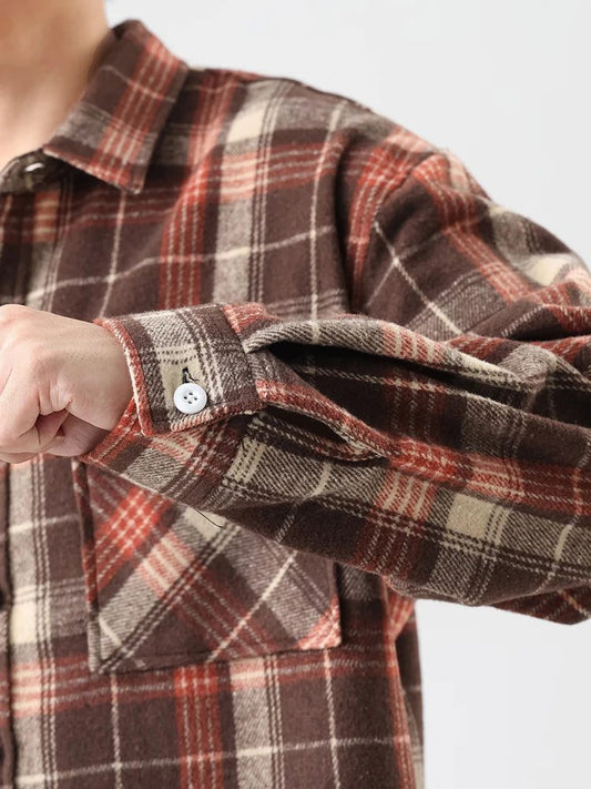 Plus Size Flannel Shirt for Men