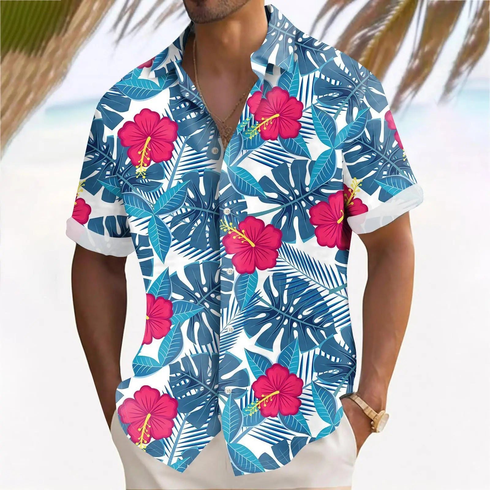 Men's Hawaiian Beach Shirts for Summer 2024