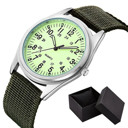 Unisex Luminous Dial Military Sports Quartz Watch