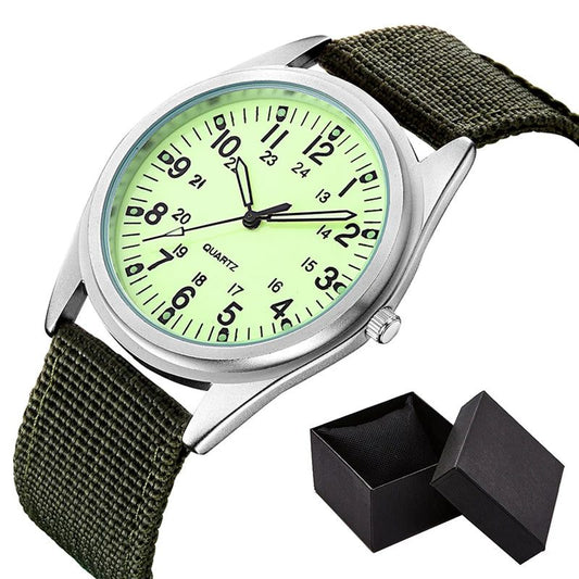 Unisex Luminous Dial Military Sports Quartz Watch