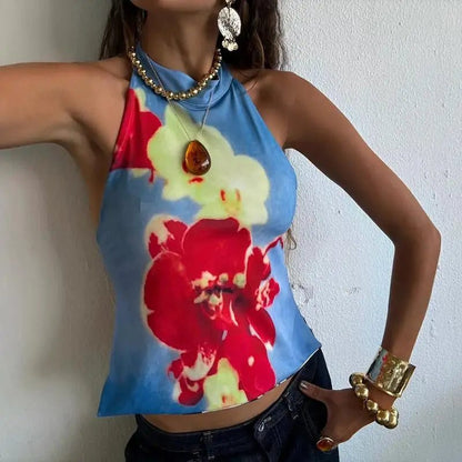 Women’s Halter Neck Crop Tops Summer