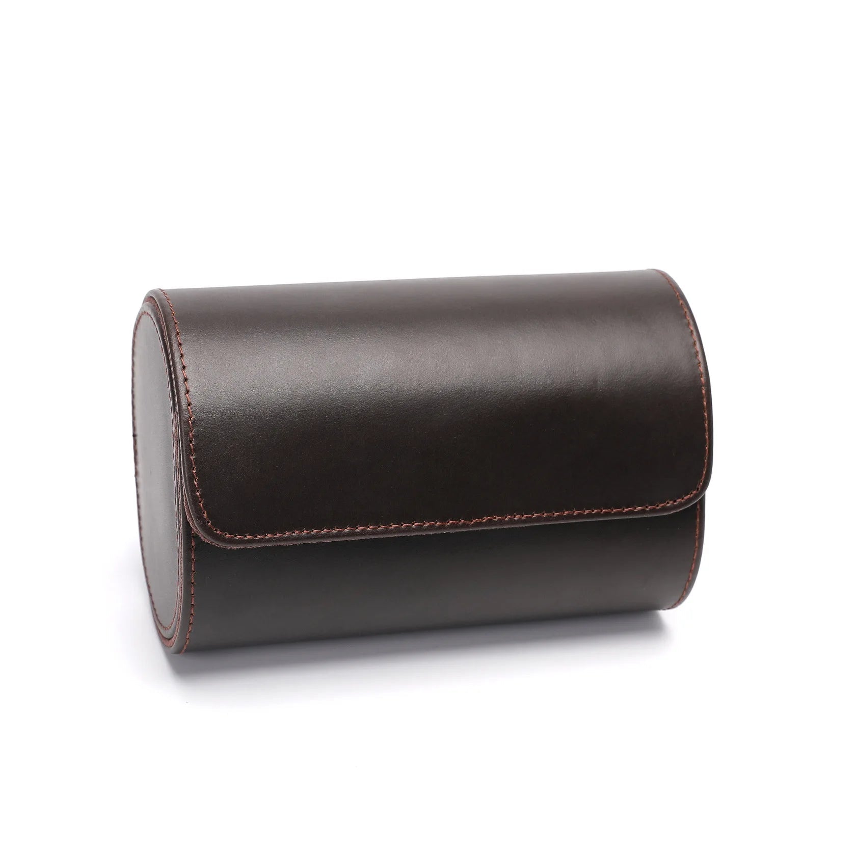 Classic Leather Watch Travel Case Organizer