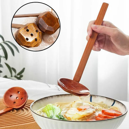 Eco-Friendly Slotted Bamboo Spoon for Cooking