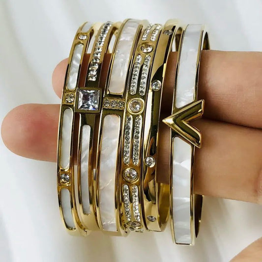 Waterproof Zircon Inlaid Bracelets for Elegance
