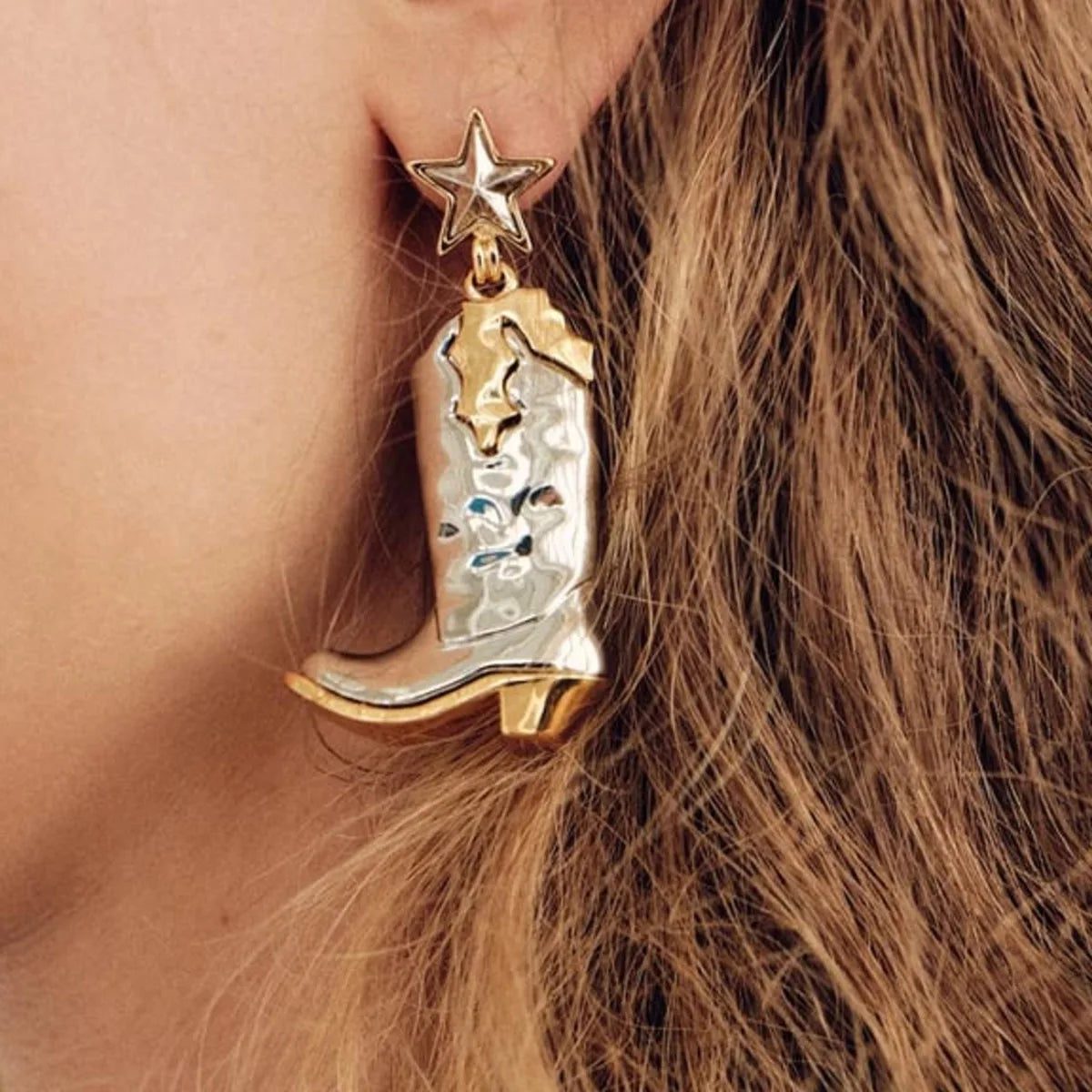 Vintage Cowboy Boot Earrings for Holiday Gifts