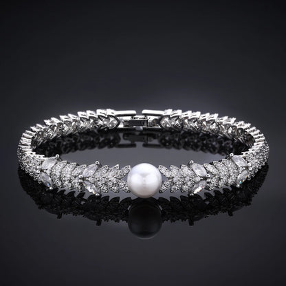 Elegant Pearl Jewelry Set for Weddings