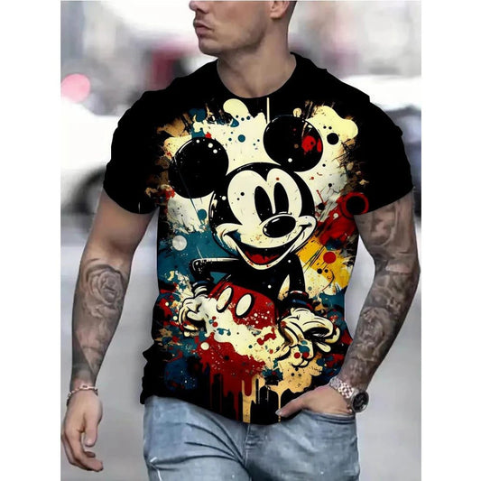 Men's 3D Cartoon Graphic T-Shirt Summer