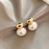 Elegant Gold Pearl Earrings for Women