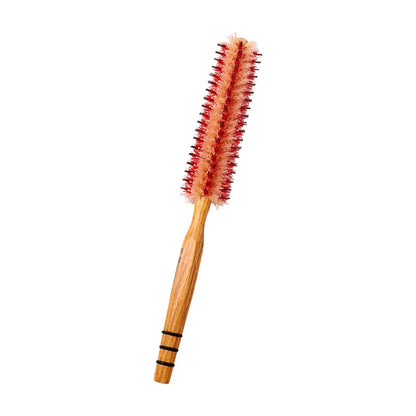 Small Round Hair Brush with Wooden Handle