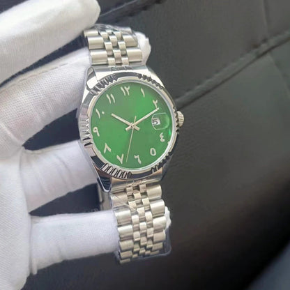 Unisex Baby Blue Mechanical Waterproof Wristwatch