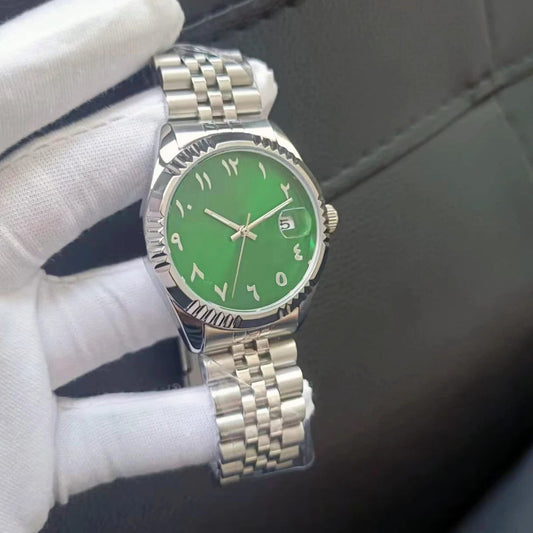 Unisex Baby Blue Mechanical Waterproof Wristwatch