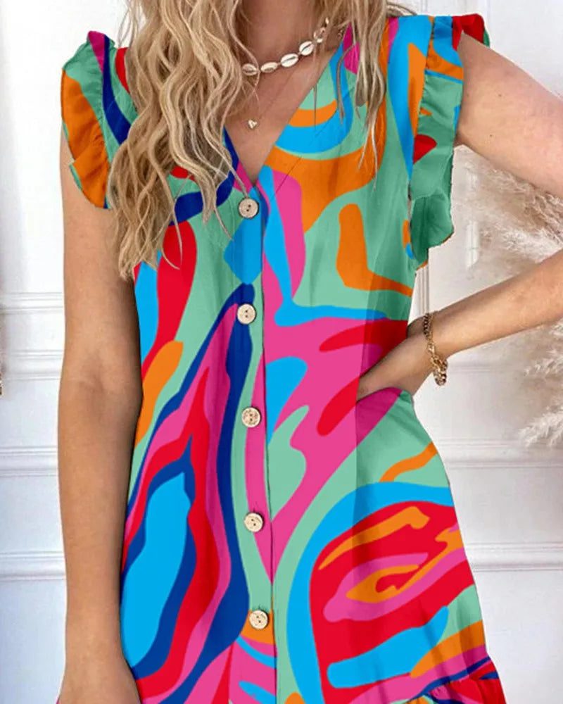 Trendy Boho Ruffle Summer Dresses for Women