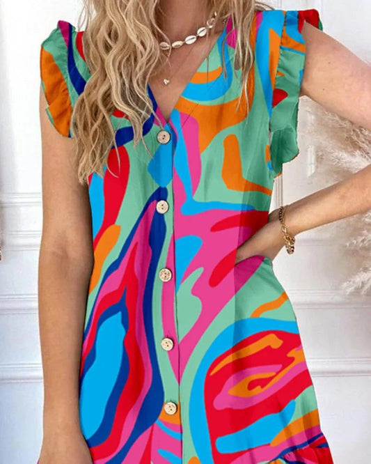 Trendy Boho Ruffle Summer Dresses for Women