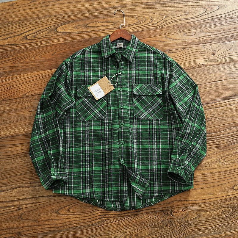 Men's 2024 Retro Flannel Plaid Shirt