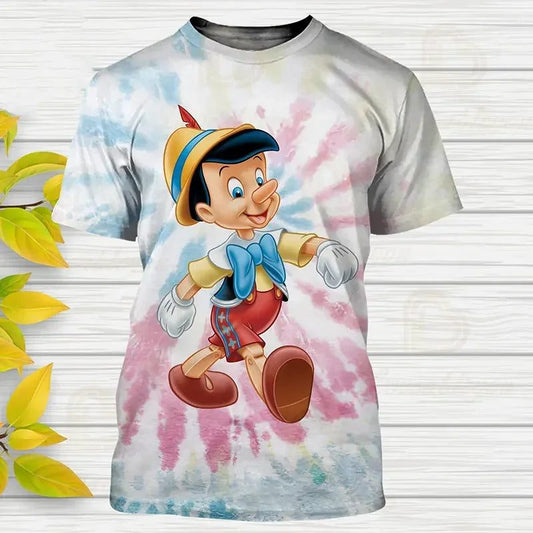 2024 Anime Pinocchio 3D Print T-Shirt